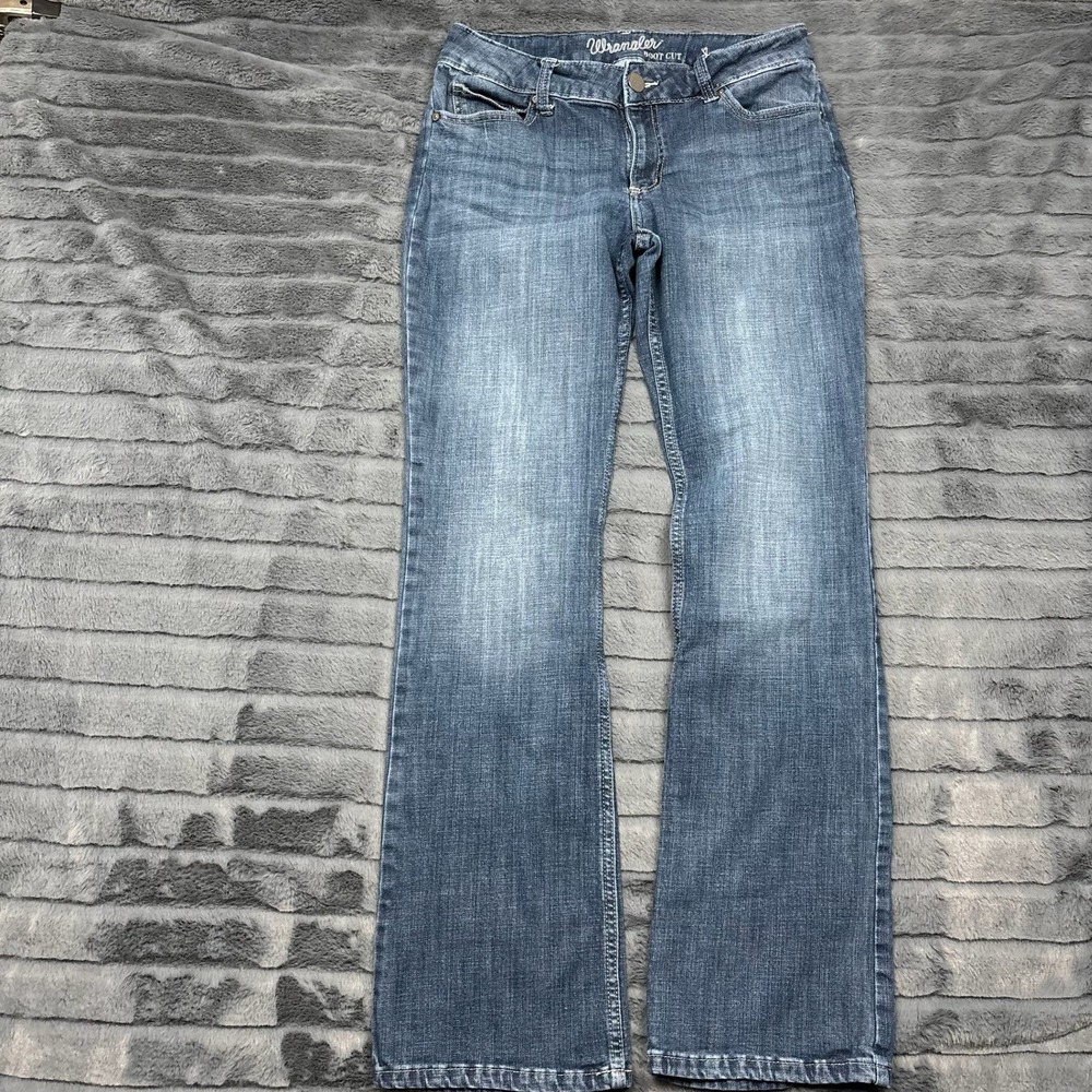 Wrangler Womens Bootcut Jeans Medium Wash Stretch Denim 1009MWZDC 11x34